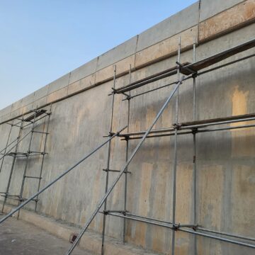 Finishing Touches Begin on High-Level Underpass Walls